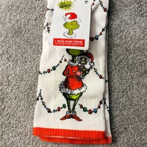 Dr. Seuss Grinch Hand Towel - Red, Green, White